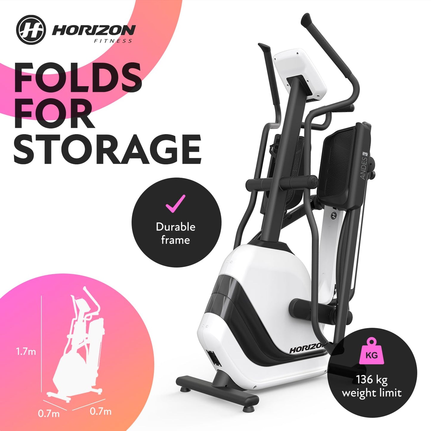 GRADE A - Horizon Elliptical Andes 3
