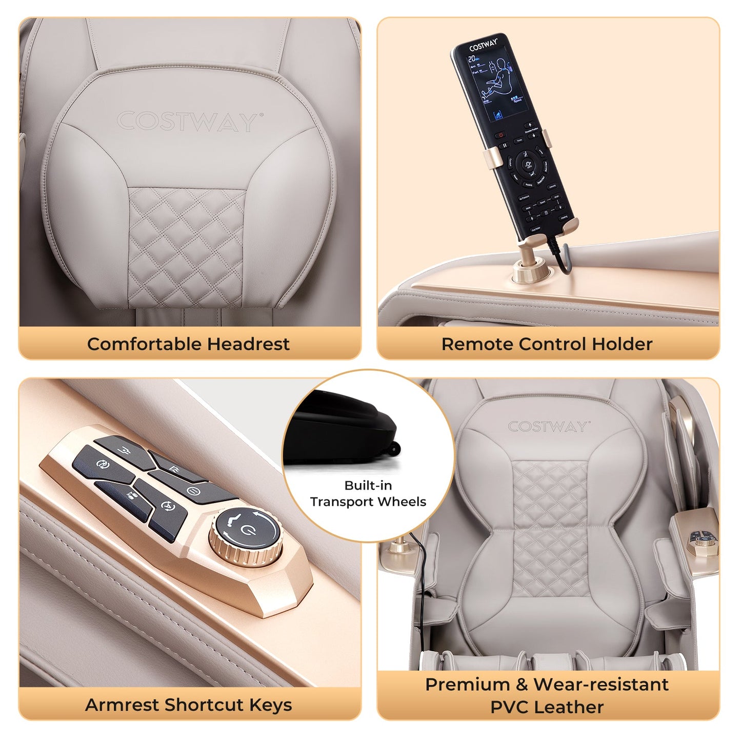 Demo Unit-Costway-2024 Model-3 Level Zero Gravity Full SL Track, Massage Chair With Heat-JL10029WL