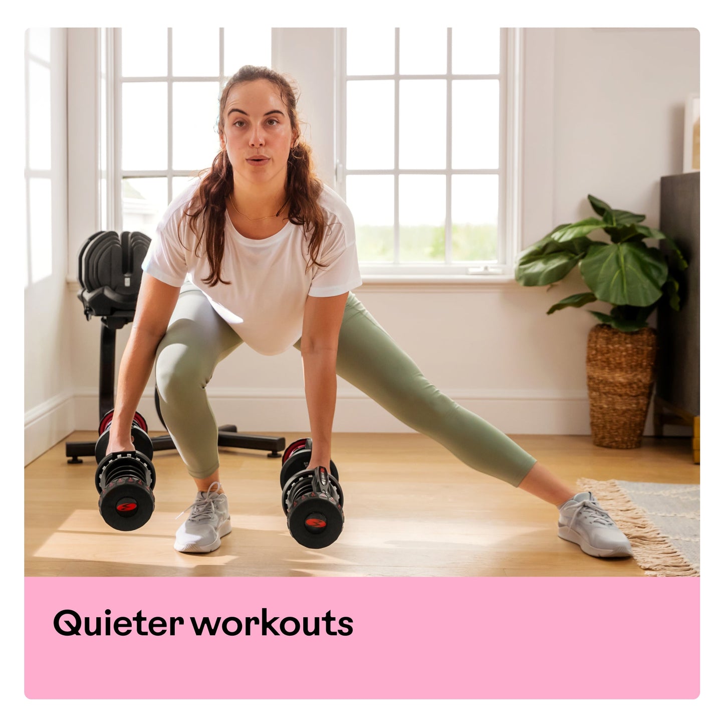 BowFlex 1090i Adjustable Dumbbell Pair with BowFlex Stand