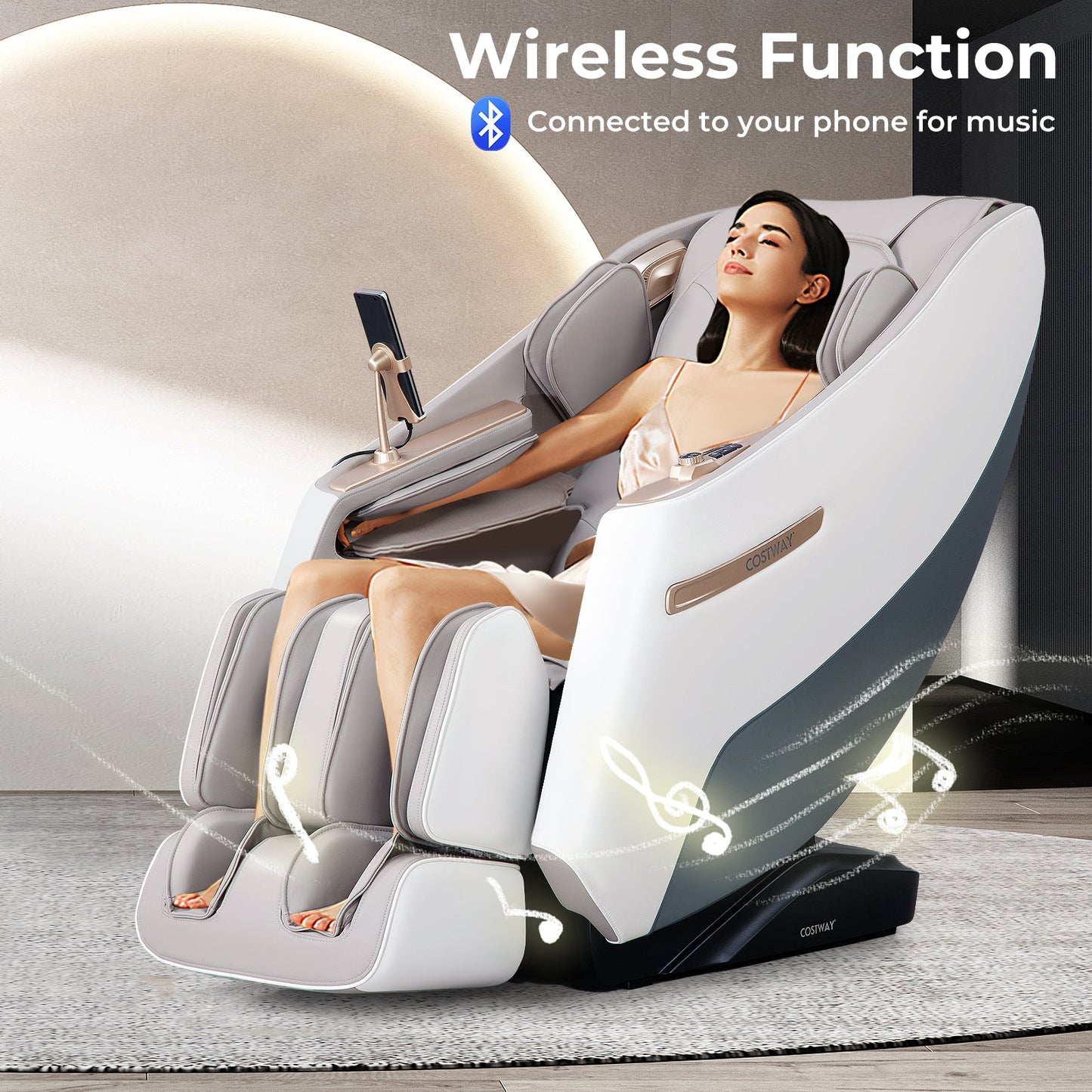 Demo Unit-Costway-2024 Model-3 Level Zero Gravity Full SL Track, Massage Chair With Heat-JL10029WL