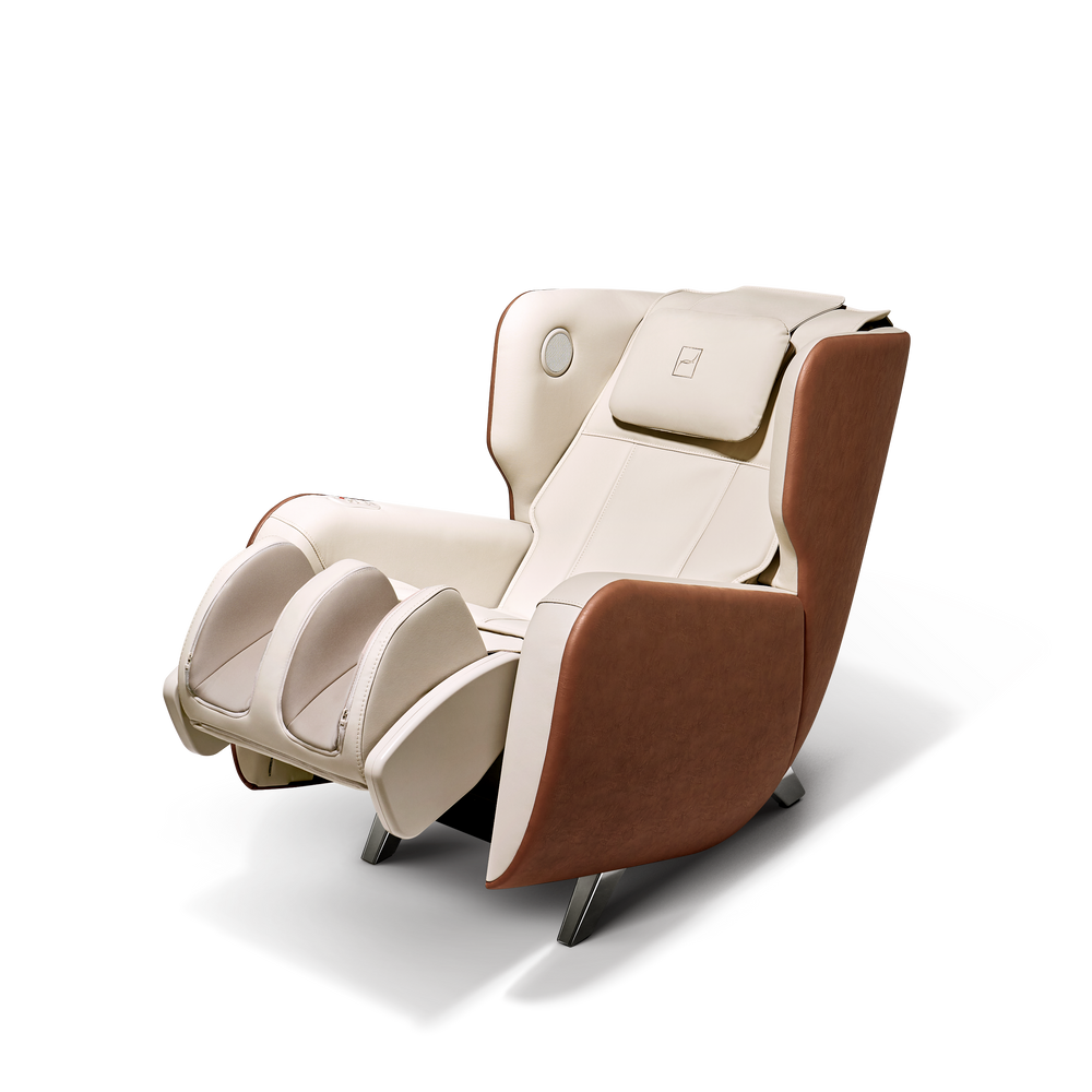 Bodyfriend FAMILIE Massage Recliner With Ottoman Flip, Bluetooth Speakers And Heat