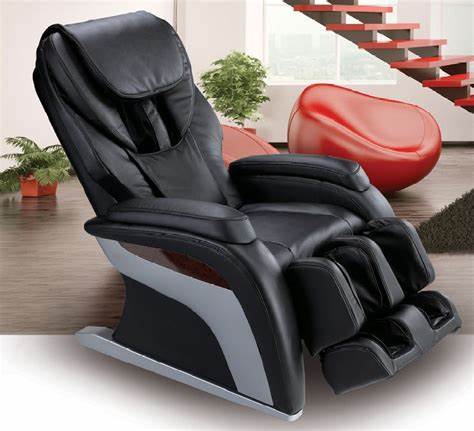 demo unit-Panasonic EPMA10K Contemporary Lounger Chair with Traditional Massage Techniques - BLACK