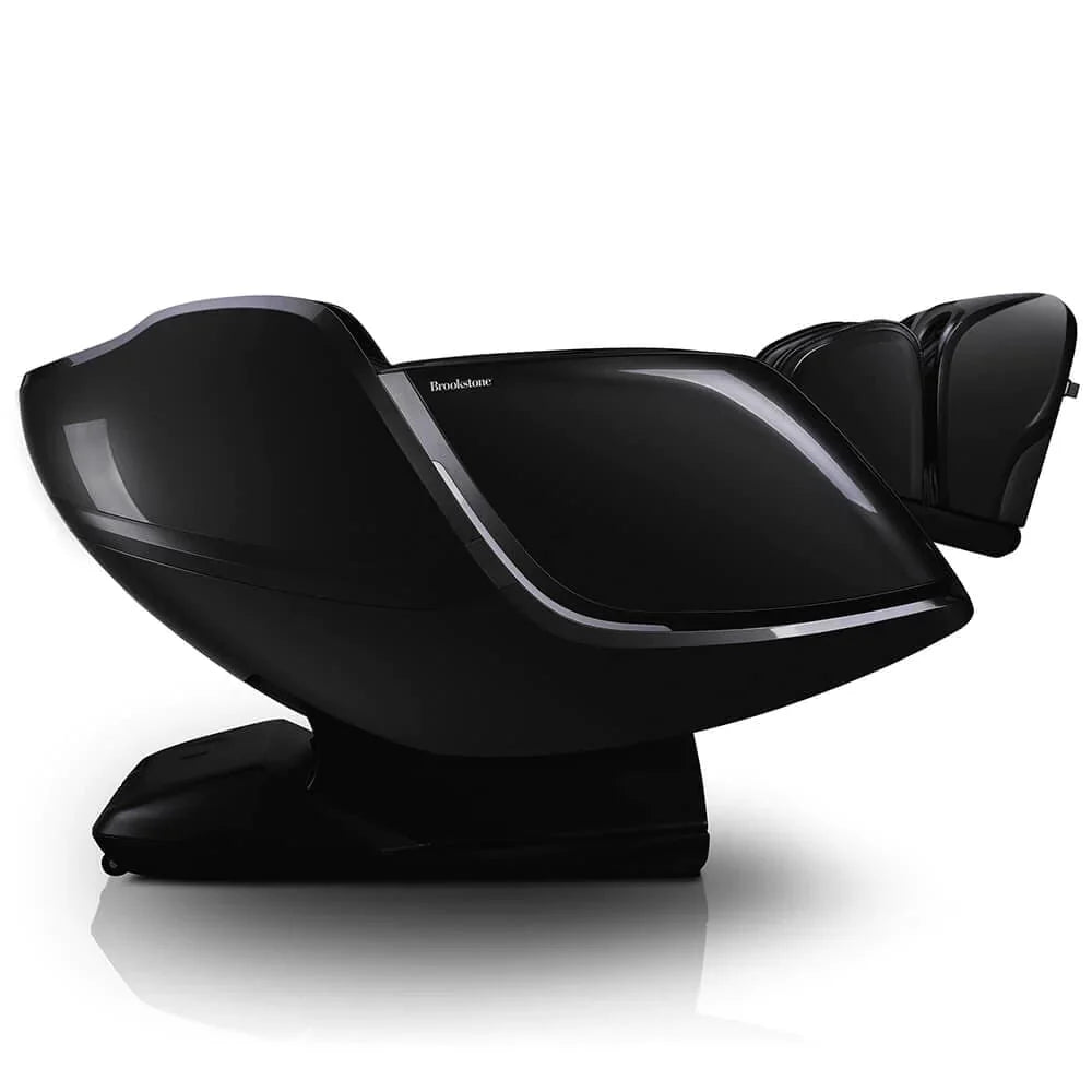 Brookstone-3D L Track Massage Chair With 3D Foot Massage.