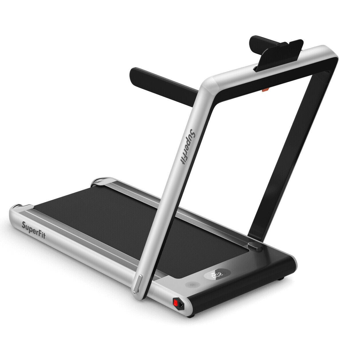COSTWAY - 2-in-1 Electric Motorized Folding Treadmill with Dual Display