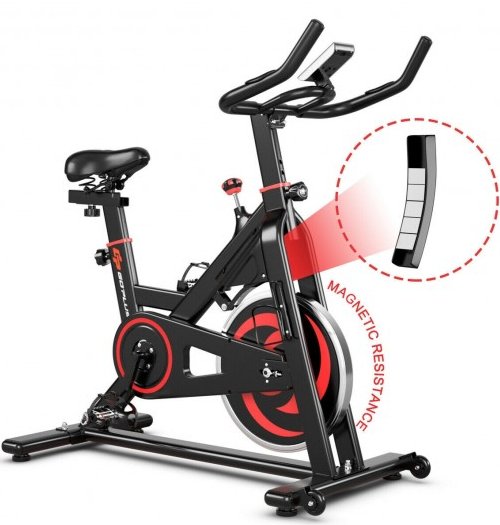 COSTWAY - 30lbs Family Fitness Aerobic Exercise Magnetic Bicycle