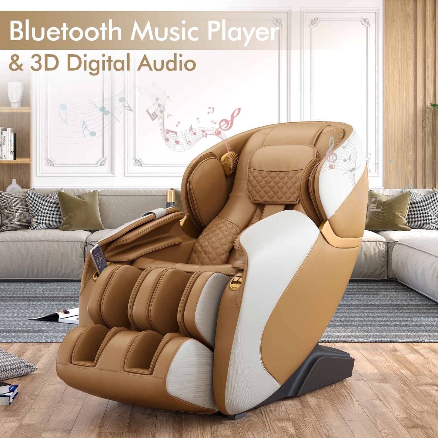 PREORDER - Demo unit - COSTWAY - JL10003WL - Relaxacare Special Buy-Full Body Zero Gravity L-Track Massage Chair Recliner With Voice Control