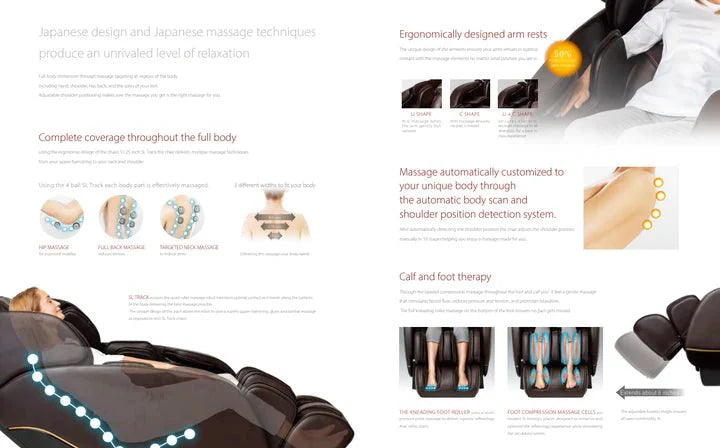 DEMO UNIT - INNER BALANCE - Jin 2.0 - Deluxe SL Track Zero Wall Massage Chair
