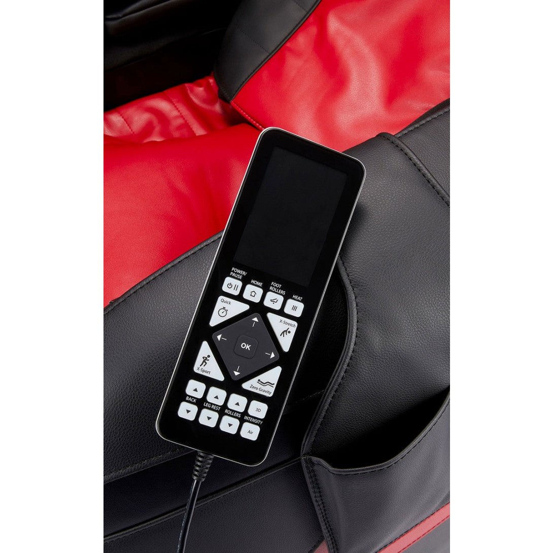 Demo Unit-Red- X-CHAIR - X77 Massage Chair - 4D Roller System, Acupressure Point Locator, L Track