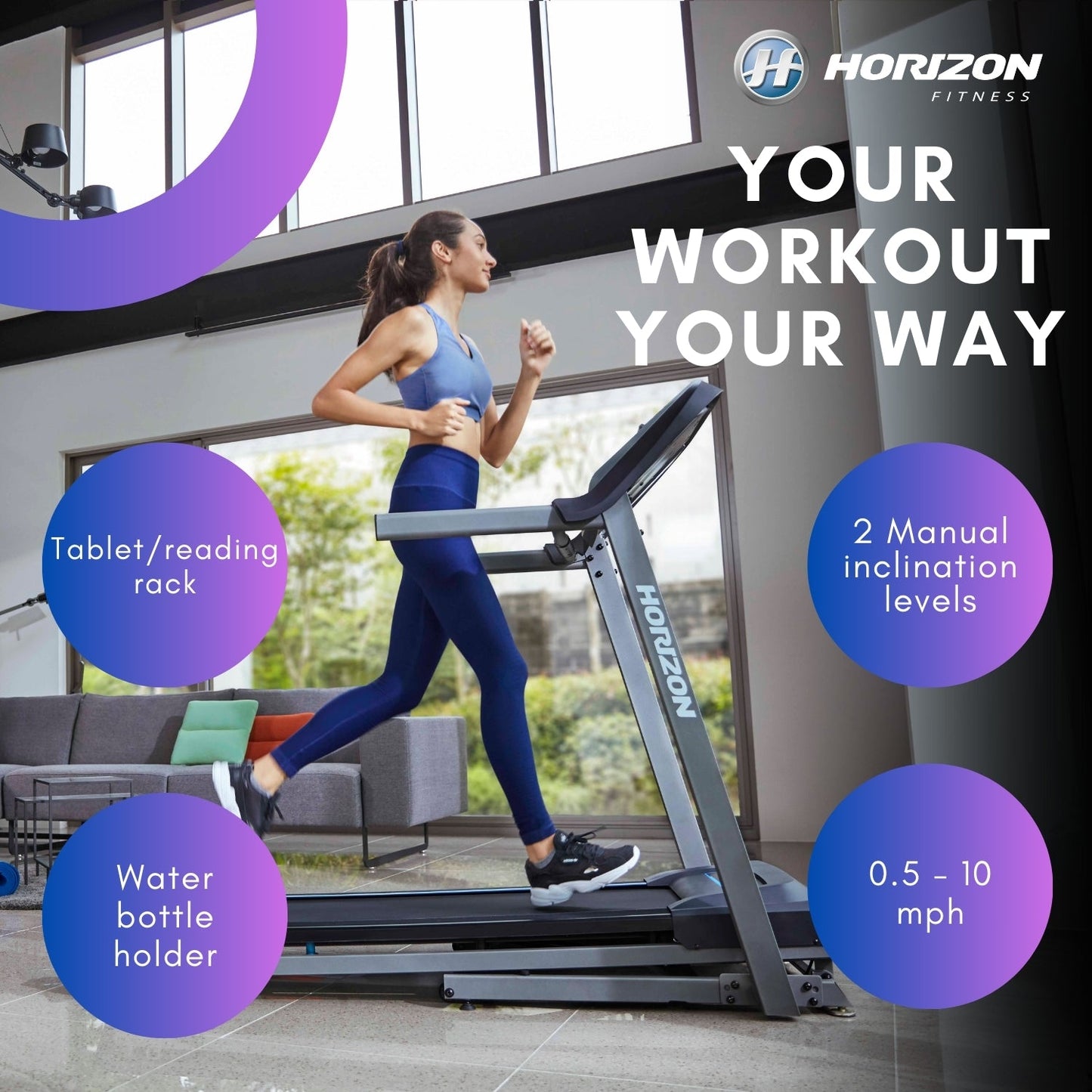 Grade A - Horizon TR 3.0 @Zone Treadmill
