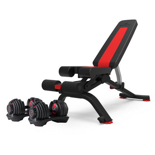 BowFlex 552i Adjustable Dumbbells (Pair) & 5.1s Bench Bundle
