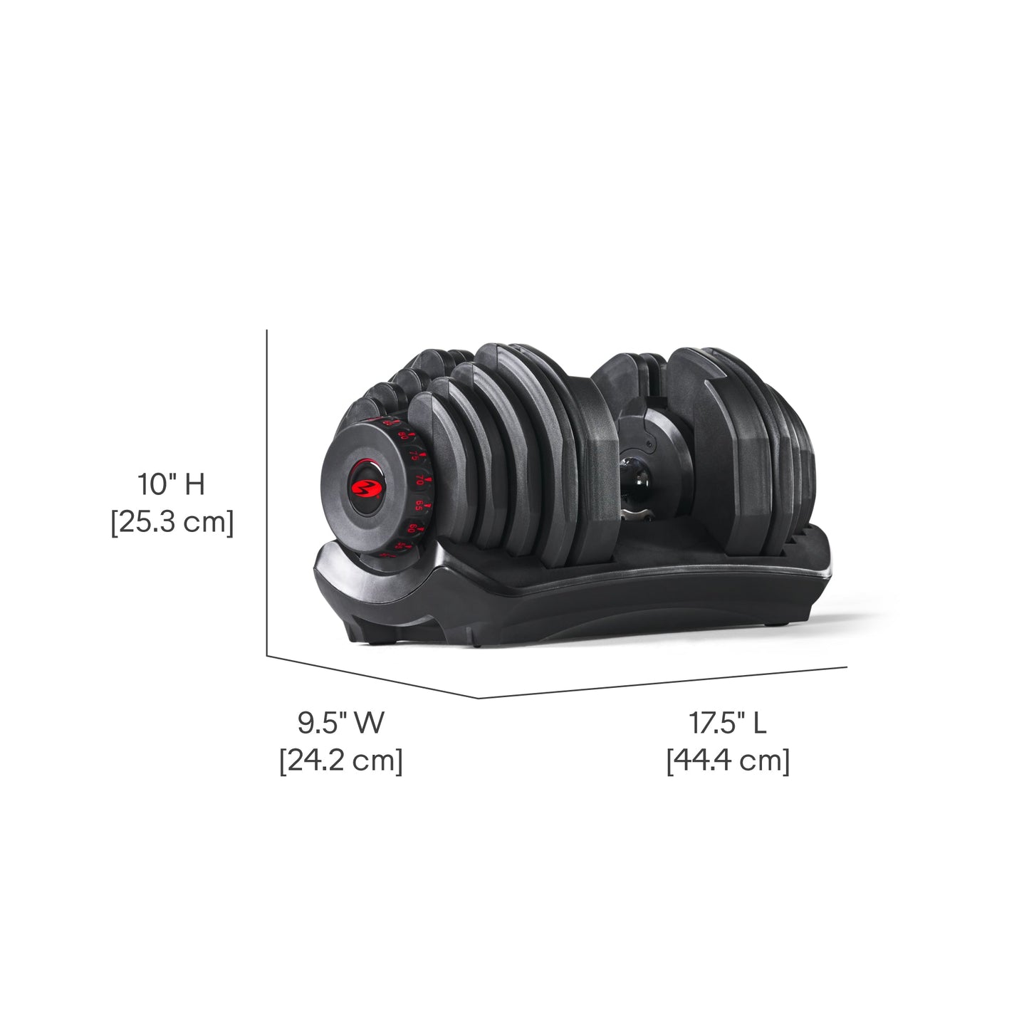 BowFlex 1090i Adjustable Dumbbell Pair with BowFlex Stand