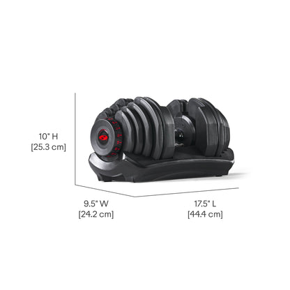 BowFlex 1090i Adjustable Dumbbell Pair with BowFlex Stand