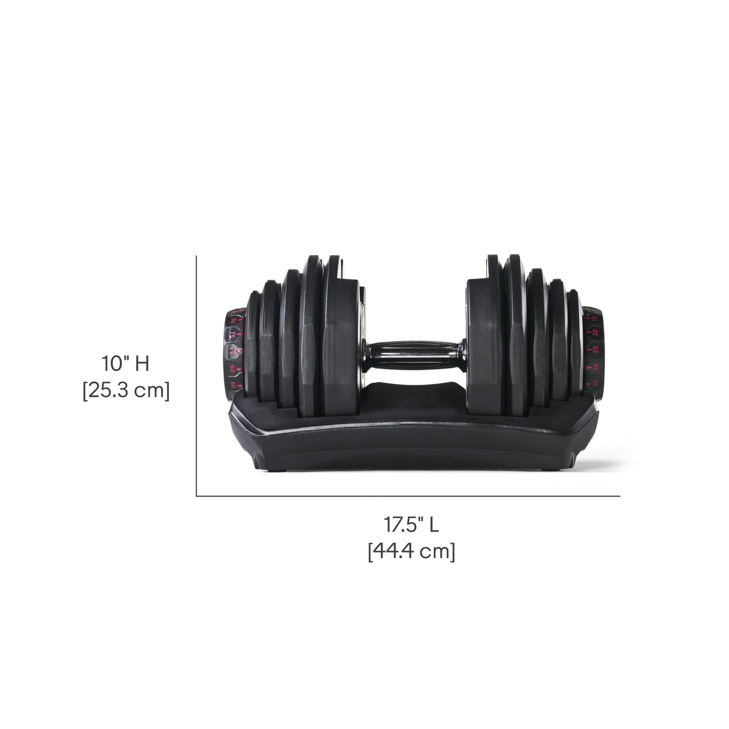BowFlex 1090i Adjustable Dumbbell Pair with BowFlex Stand