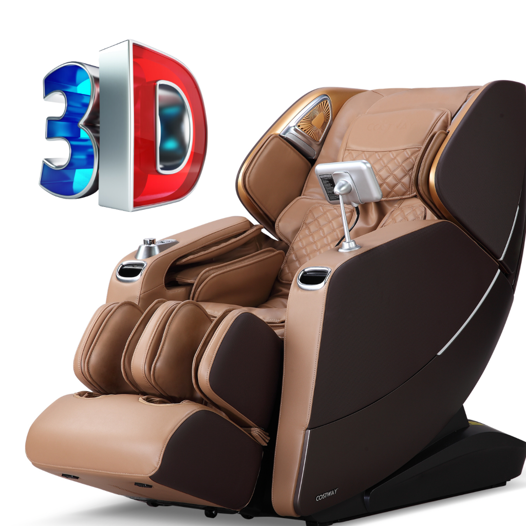 (Demo unit) Costway-SL Track 3D Full Body Massage Chair, Zero Gravity-Active Thai Stretch, Chiro Twist, 3D foot Massage-Jl10030 Fully Loaded