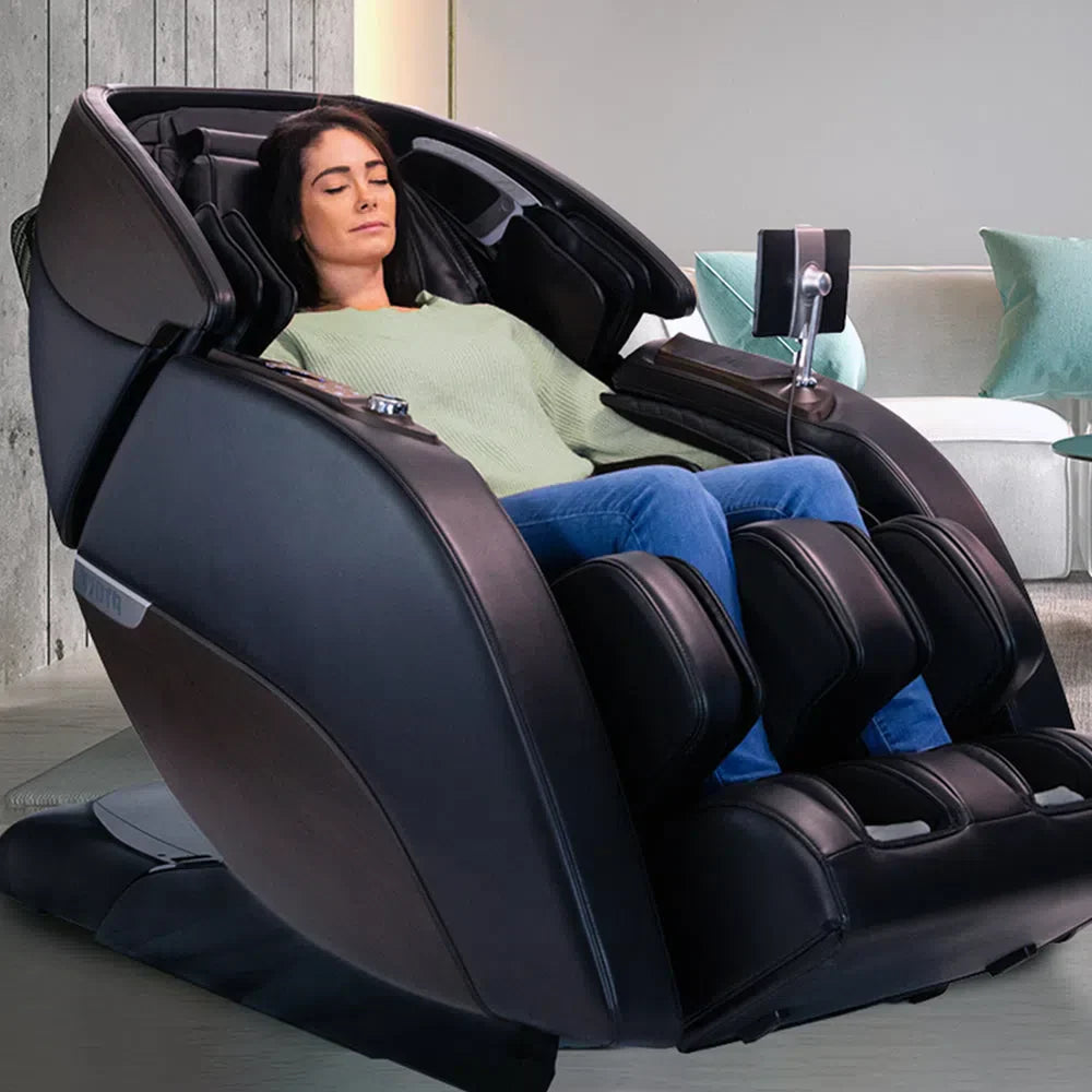 Kyota Nokori Luxury 7D  Dual Action Roller, Hybrid Stretch, Touch Screen, Fully Loaded  Full Body Massage Chair