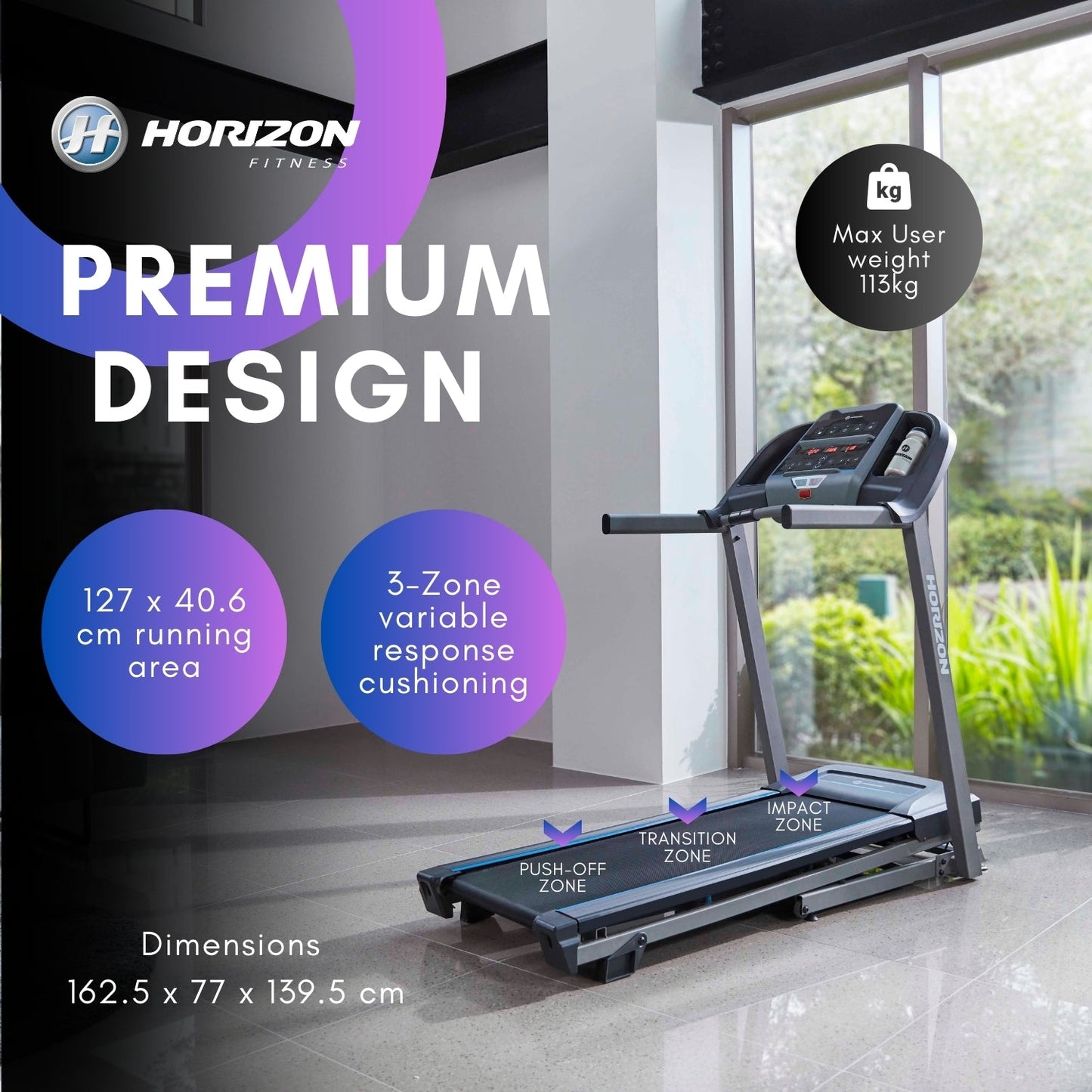 Grade B - Horizon TR 3.0 @Zone Treadmill