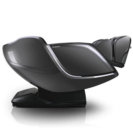 Brookstone-3D L Track Massage Chair With 3D Foot Massage.