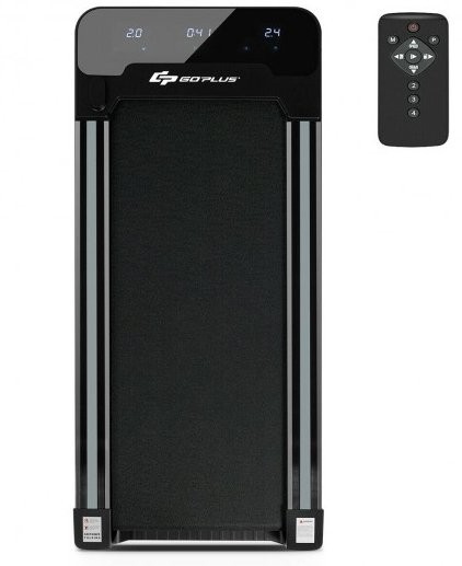 COSTWAY - 1 HP Electric Walking Treadmill with Touchable LED Display and Wireless Remote Control