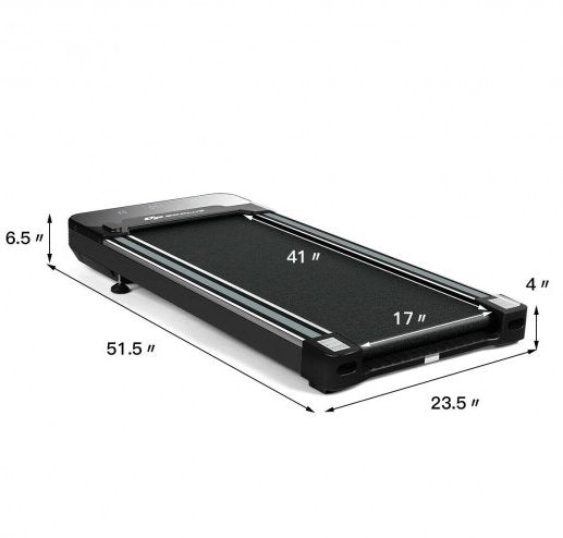 COSTWAY - 1 HP Electric Walking Treadmill with Touchable LED Display and Wireless Remote Control