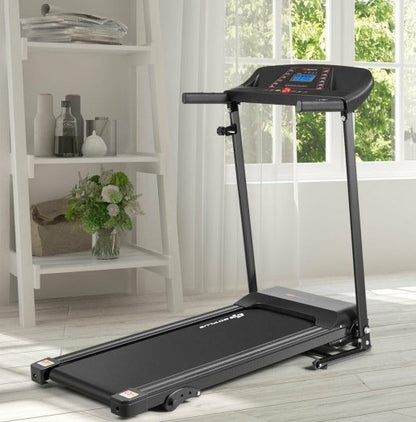 COSTWAY - 1.0 hp Foldable Treadmill Electric Support Mobile Power