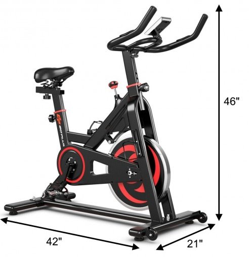 COSTWAY - 30lbs Family Fitness Aerobic Exercise Magnetic Bicycle