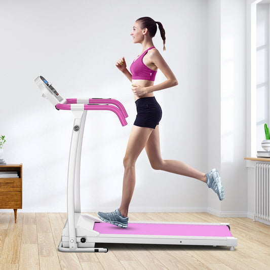COSTWAY - Compact Electric Folding Running and Fitness Treadmill with LED Display