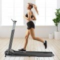 COSTWAY - Compact Folding Treadmill with Touch Screen APP Control