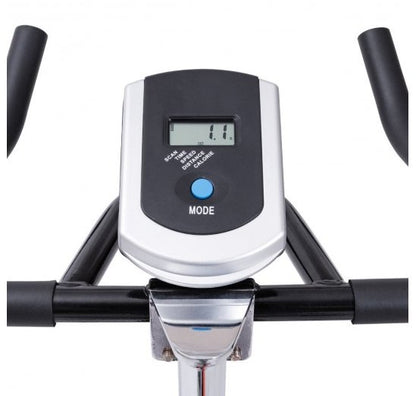 COSTWAY - Indoor Fixed Aerobic Fitness Exercise Bicycle with Flywheel and LCD Display