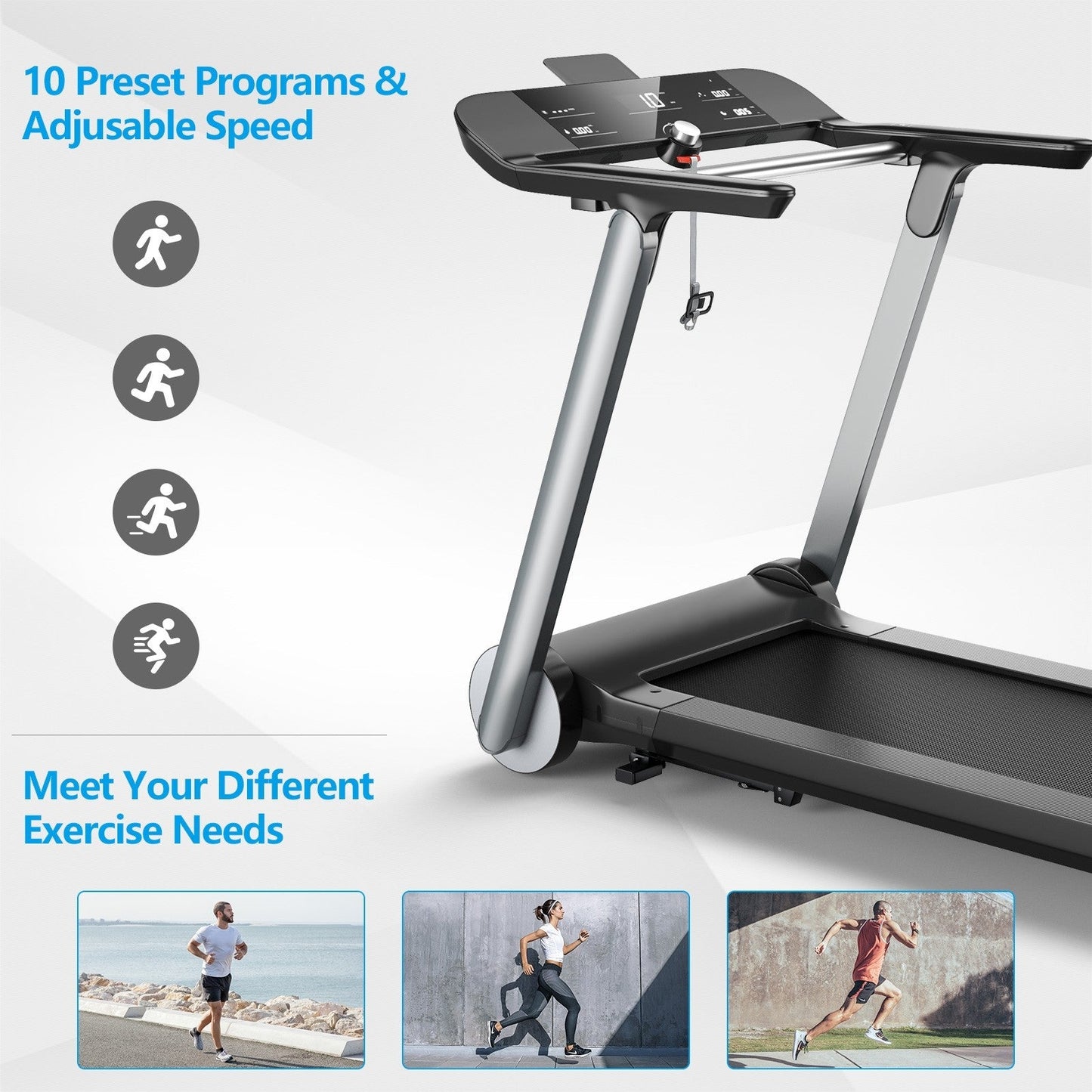 COSTWAY - Italian Designed Folding Treadmill for Home