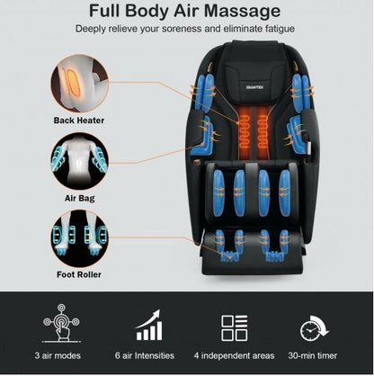 COSTWAY - JL10010WL - Full Body Zero Gravity Massage Chair with SL Track & Heat