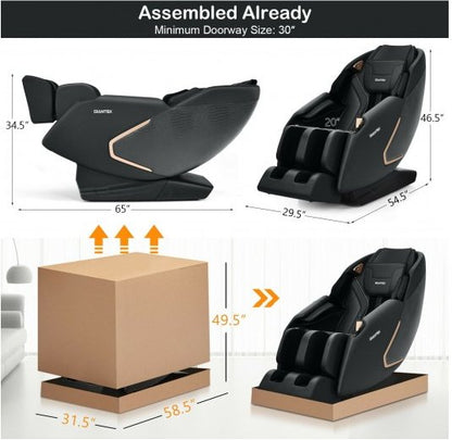 COSTWAY - JL10010WL - Full Body Zero Gravity Massage Chair with SL Track & Heat