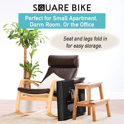 DAIWA - Square Bike Compact Exercise Bike with 8 Levels of Magnetic Resistance