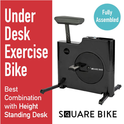 DAIWA - Square Bike Compact Exercise Bike with 8 Levels of Magnetic Resistance