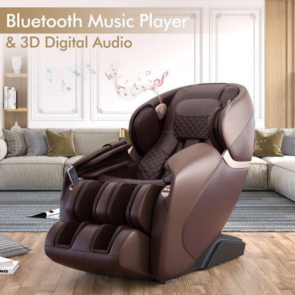 Demo - COSTWAY - JL10003WL - Relaxacare Special Buy-Full Body Zero Gravity L-Track Massage Chair Recliner With Voice Control - Relaxacare