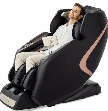 Combo Package-Open Box/Demo Unit Sale: Open Box COSTWAY 3D Massage Chair + Demo Kala Red Light Face Mask - SL-Track Full Body Zero Gravity Massage Chair -JL10013WL