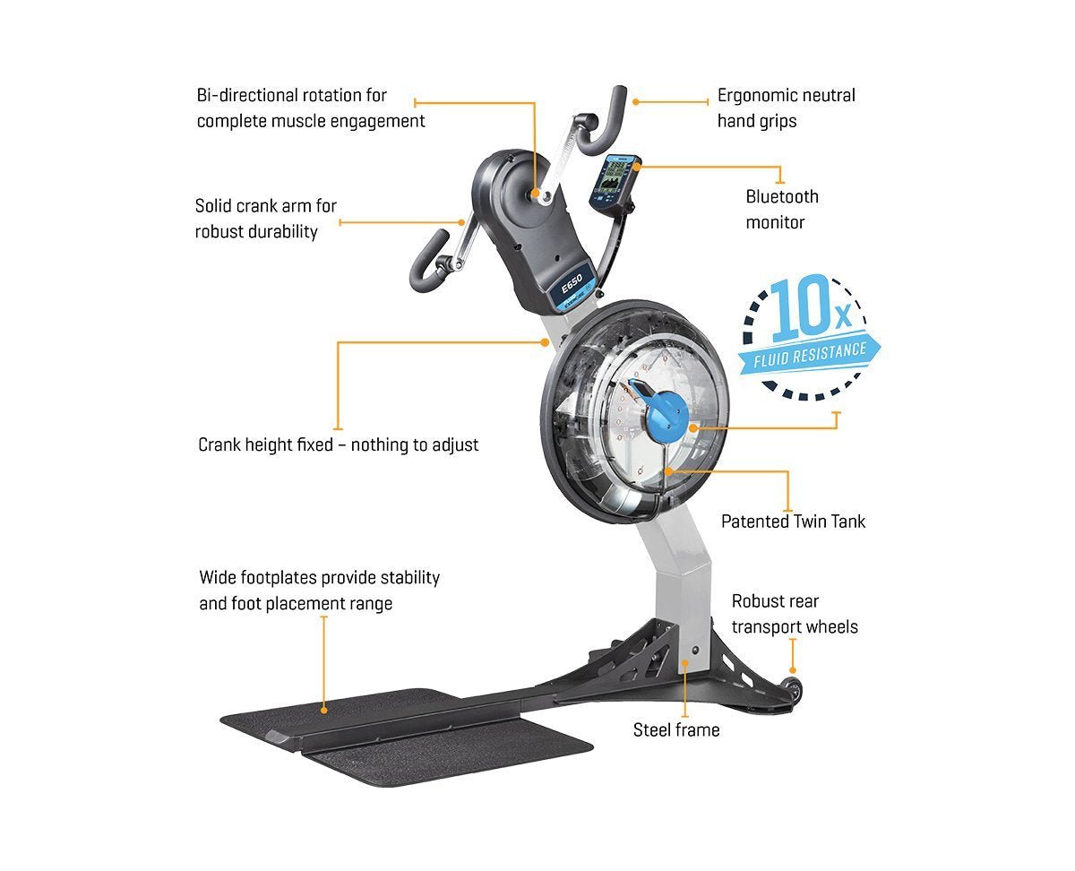 First Degree Fitness - E650 Arm Cycle UBE Fluid Exerciser