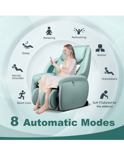 Full Body Zero Gravity Massage Chair with Pillow-Brown