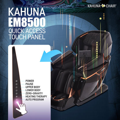 Kahuna-4D Active Stretch-3D foot Massage Chair– with Calf rollers-EM 8500