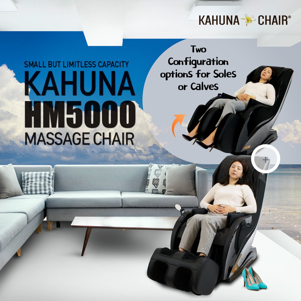 Kahuna HM-5000 Massage Chair-L track