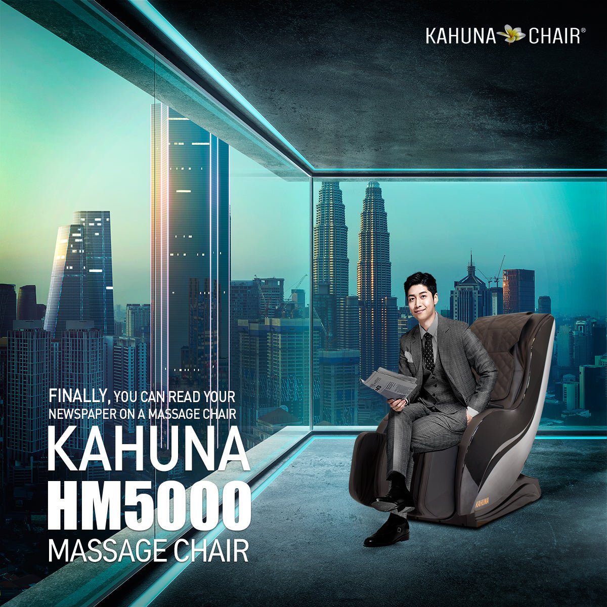 Kahuna HM-5000 Massage Chair-L track