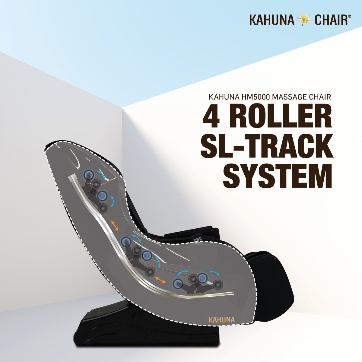 Kahuna HM-5000 Massage Chair-L track