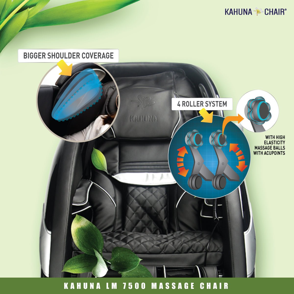KAHUNA – LM-7500-Swedish/ Shiatsu Massage Chair