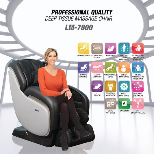 Kahuna LM-7800 Massage Chair- Specialized arm massage- Full stretch