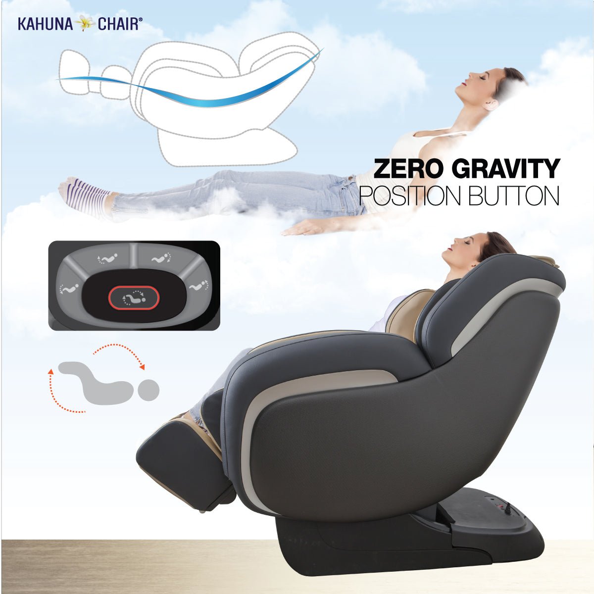 Kahuna LM-7800 Massage Chair- Specialized arm massage- Full stretch