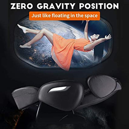 Massage Chair Zero Gravity Full Body Electric Shiatsu Massage Chair Recliner with Foot Rollers Built-in Heat Therapy Air Massage System Stretch Vibrating for Home Office