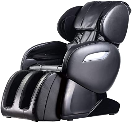 Massage Chair Zero Gravity Full Body Electric Shiatsu Massage Chair Recliner with Foot Rollers Built-in Heat Therapy Air Massage System Stretch Vibrating for Home Office