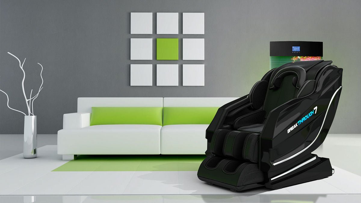 Medical Breakthrough 7 Massage Chair 4D Heated Rollers with Head Massage