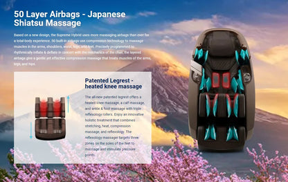 Mega Sale-DAIWA - 6D Supreme Hybrid Massage Chair with Hybri Flex Technology