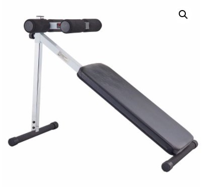 YORK FITNESS - ADJUSTABLE SIT UP BOARD WHITE