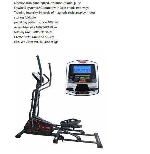 YORK FITNESS ASPIRE-ELLIPTICAL MAGNETIC RESISTANCE TRAINER